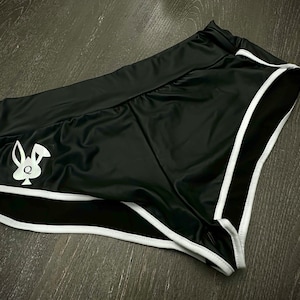 Snowbunny QOS Lingerie, Queen of Spades Women&#39;s Sporty Booty Shorts, Biker Shorts, BBC Wear Workout Shorts, Queen Bee Wear