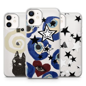 Mood Board Phone Case Art Collage Y2k Stars Cover for iPhone  14 13 12 11 X 8 Samsung A13 S22 A73 A53 Huawei P40 P50 Pixel 7 6 6 Pro