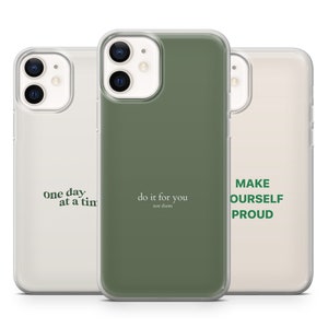 Self Quote Phone Case Aesthetic Cover for iPhone 14 13 12 11 X8 Samsung A13 S22 A73 A53 Huawei P40 P50 Pixel 7 6 6 Pro OnePlus 9