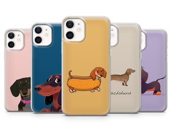 Dachshund Phone Case Dog Cover for iPhone 15 14 13 12 11 X 8 Samsung A13 S22 A73 A53 Huawei P40 P50 Pixel 8 7 6 6 Pro OnePlus 9