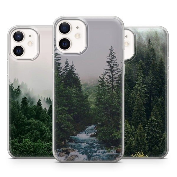 Foggy Phone Case Forest Cover for iPhone  15 14 13 12 11 X 8 Samsung A14 S23 A73 A53 Huawei P40 Pixel 8 7 6 6 Pro OnePlus 9