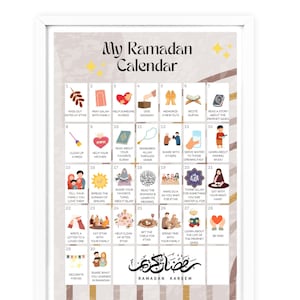 Ramadan Printable for Kids | Ramadan Calendar for Children | Toddler Digital Download Ramadan Daily Activity, Gift for Eid, Deeds in Ramadan
