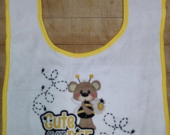 Adorable Bumblebee Baby Bib for Your Little One. Perfect for Newborns!