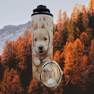 Yellow Lab Affirmation Tumbler: 20 oz Insulated Travel Cup