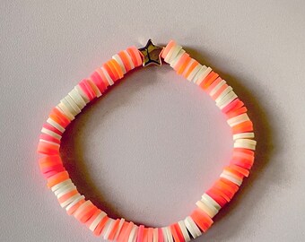 Sunkist Clay bead bracelet