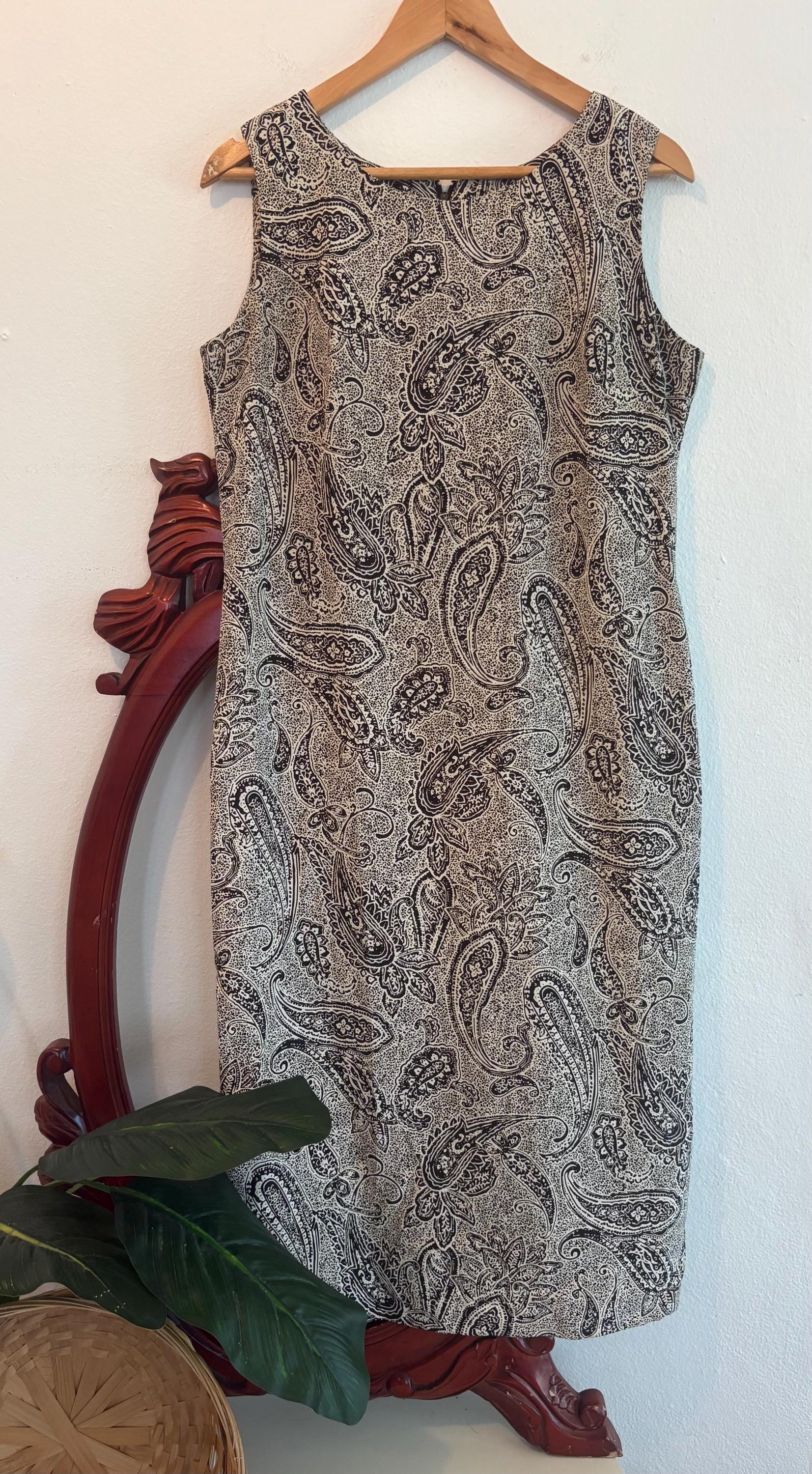 Paisley Black Dress - Etsy