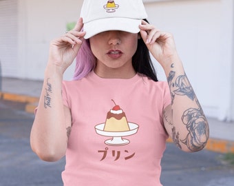 Purin T-shirt Custard pudding T-shirt  Japanese Dessert Tee Kawaii shirt Gift for Japan Lovers