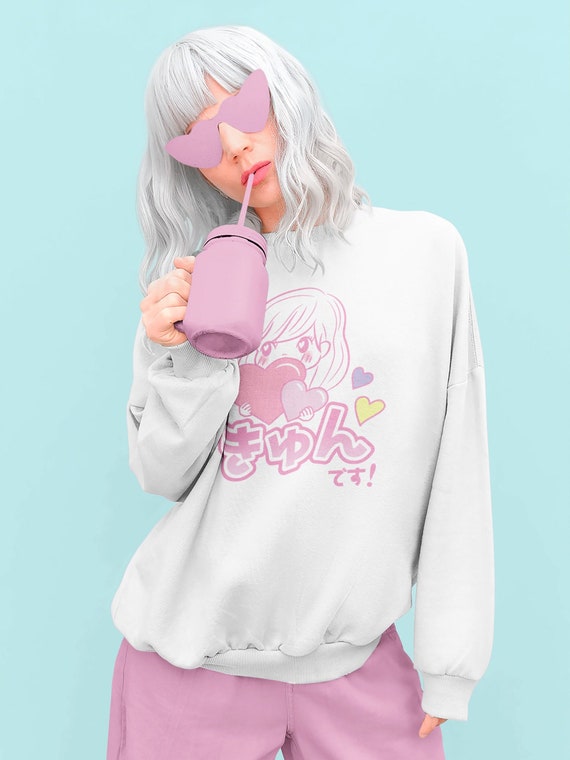 Kawaii Girl Sweatshirt Harajuku clothing Pastel shirt