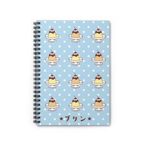Purin Spiralblock, japanisches Softcover Notizbuch, Kawaii Schreibwaren
