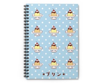 Purin Spiral Notebook Japanese Soft Cover Notebook Kawaii Stationary