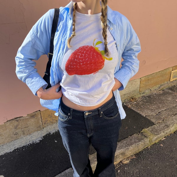 Strawberry Graphic Baby Tee