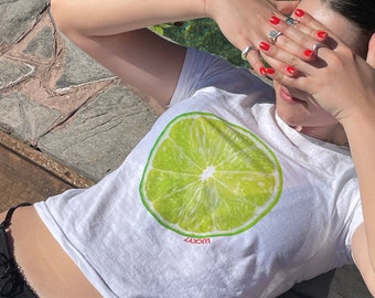 Lime Graphic Baby Tee