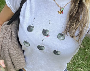 Cherries Graphic Baby Tee