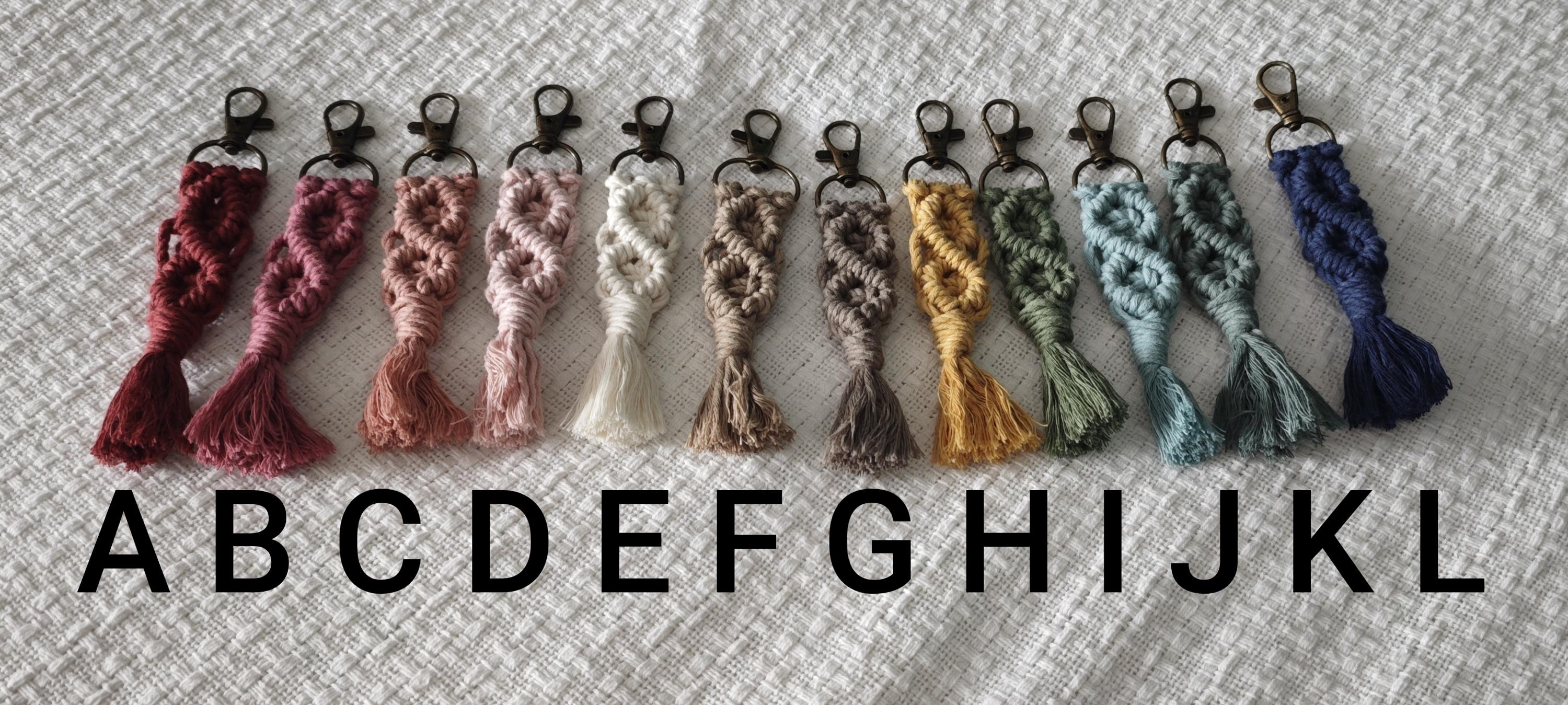 Macrame - Keychain ~LEVI~ Spiral
