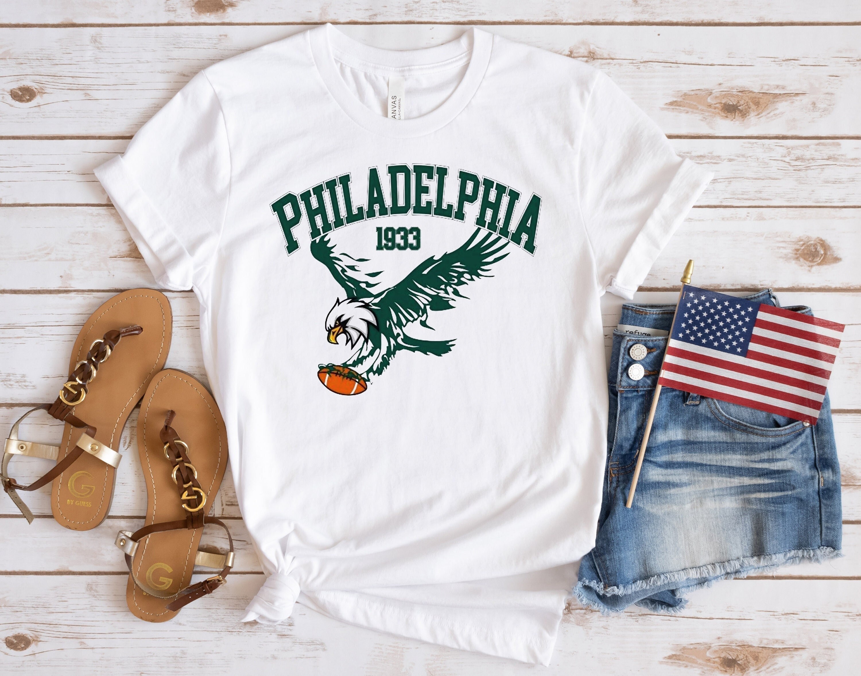 Discover Philadelphia Est.1933 Shirt, Philadelphia Football Team, Vintage Style Philadelphia Football Shirt, Eagle Shirt