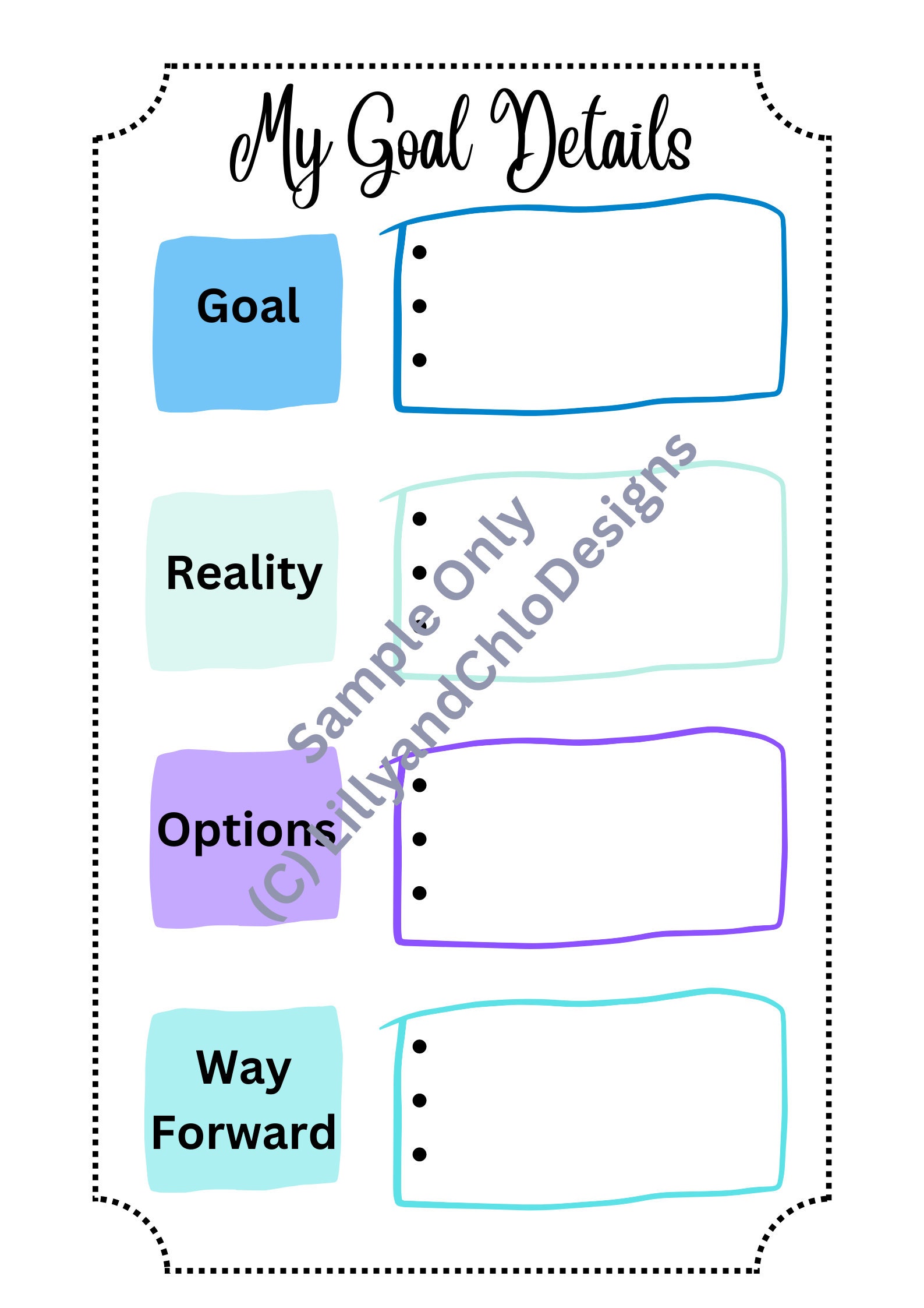 Printable Personal Development Plan | Vision Board & SMART Goal Setting ...