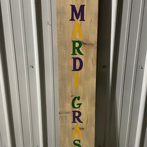 Mardi Gras Porch Sign, Mardi Gras, Mardi Gras Sign, Porch Sign