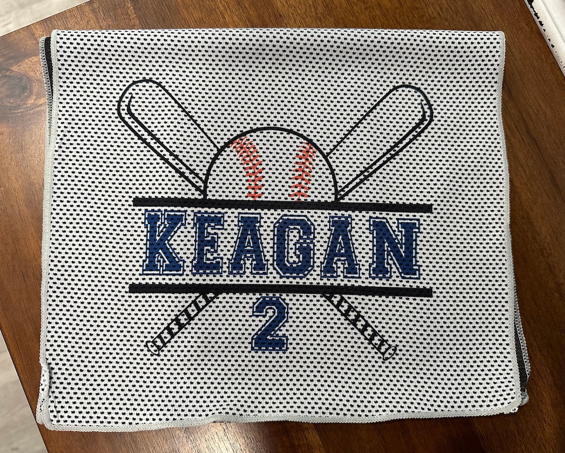 Sports Cooling Towel, Baseball Cooling Towel, Sport Towel, Foootball, Swim, Soccer, Personalized