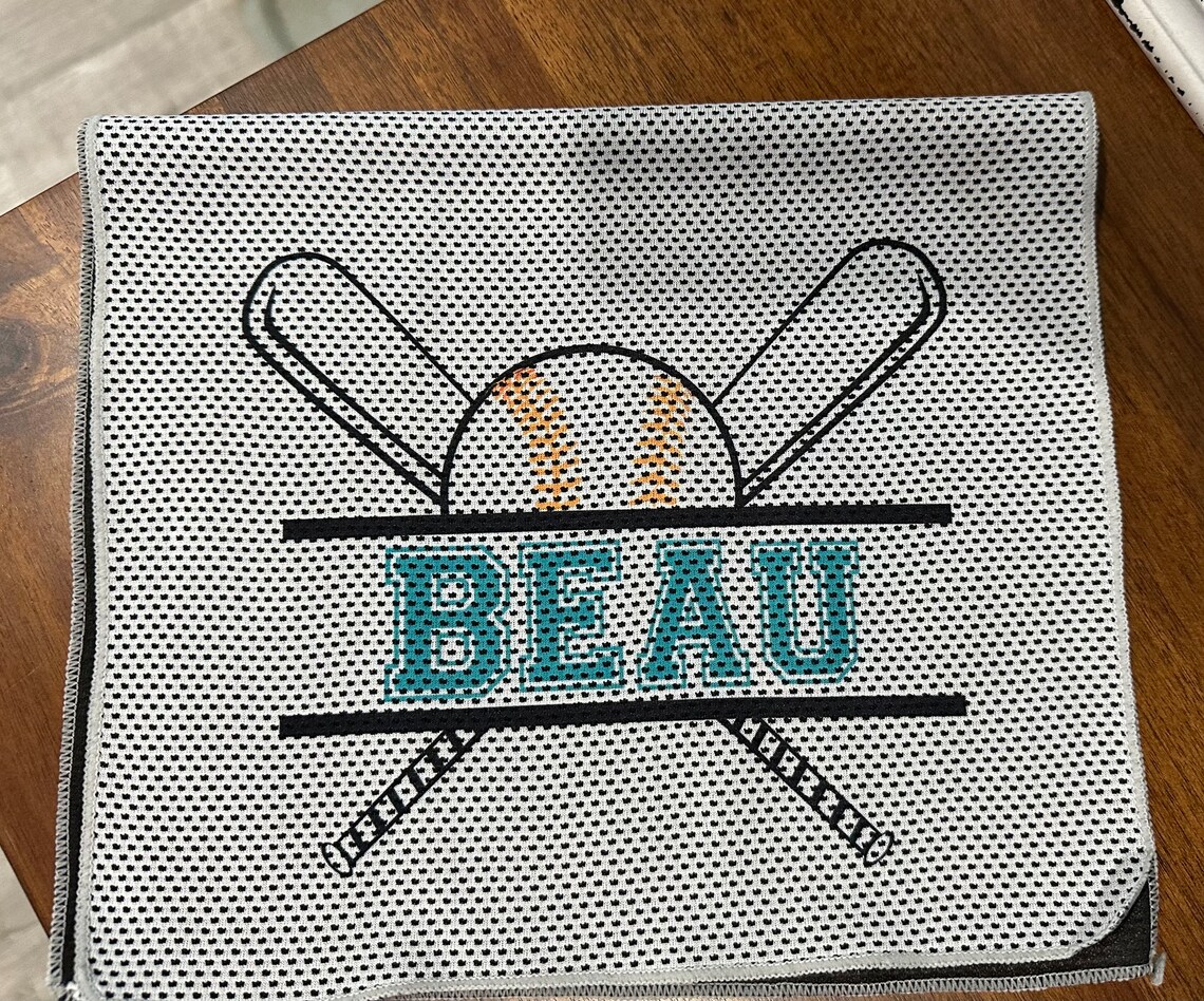 Sports Cooling Towel Baseball Cooling Towel Sport Towel Etsy