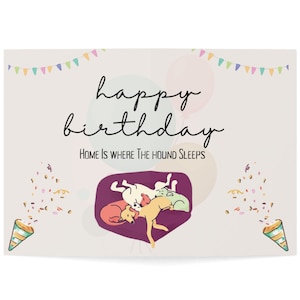 Carte emblématique lévrier, carte d'anniversaire hilarante, cartes d'anniversaire lévrier, Iggy | Cartes Whippet Iggy, jeux de mots (1, 10 et 30 pièces)