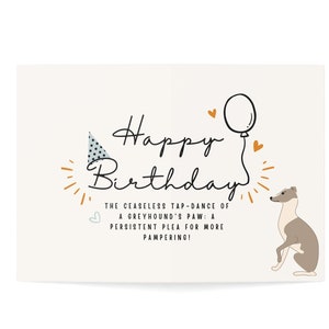Carte emblématique lévrier italien, carte d'anniversaire hilarante, cartes d'anniversaire Iggy, cartes de voeux drôles de chien, cartes de voeux calembour (1, 10 et 30 pièces)