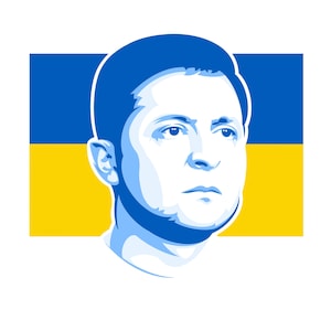 Volodymyr Zelenskyy Ukraine Sticker