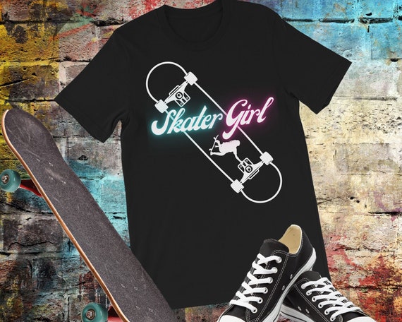 Skater Girl Skateboard Shirt, Skater Girl T-shirt, Skateboard T