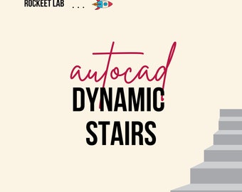 Stairs Dynamic Blocks AutoCAD / Interior design / Architecture