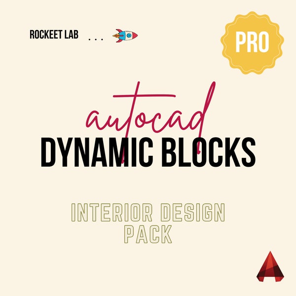 Dynamic Blocks Autocad / Arredamento / Interior Design / IVA INCLUSA