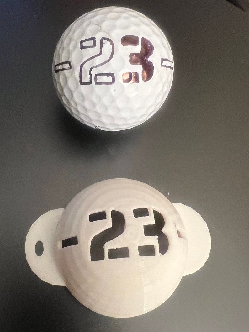 Personal Golf Ball Stencil Marker Etsy