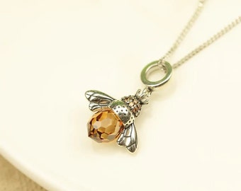 Collier Honey Bee Silver