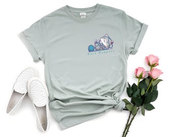 Knit Happens Comfort Colors Shirt | Cute Cat Design | Perfect for Knitters & Cat Lovers | Playful Design for Craft Enthusiasts and Cat Fans