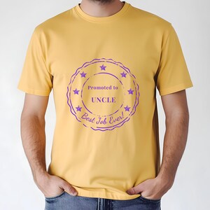 Promoted to Uncle Comfort Colors Shirt | Perfect for New & Fun-Loving Uncles | Celebrate Unclehood with Retro Style | Unique Gift for Uncles