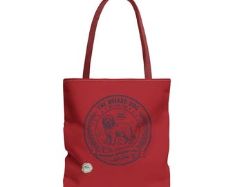 Jefferson’s Briard Dog Red Limited Edition Tote Bag | USA 250th Anniversary Tote | 4th of July Carryall | 1776 Heritage Red Collection