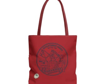 Washington’s Revolutionary Heroes Red Limited Edition Tote Bag | USA Independence Day | 250th Anniversary & July 4th Patriotic Heritage Bag