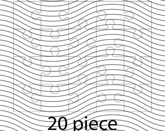 Puzzle pieces digital file | glow forge lightburn cricut laser | mothers day | svg dxf
