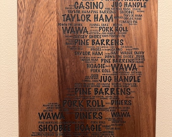 New Jersey word outline | Digital file | Laser engrave