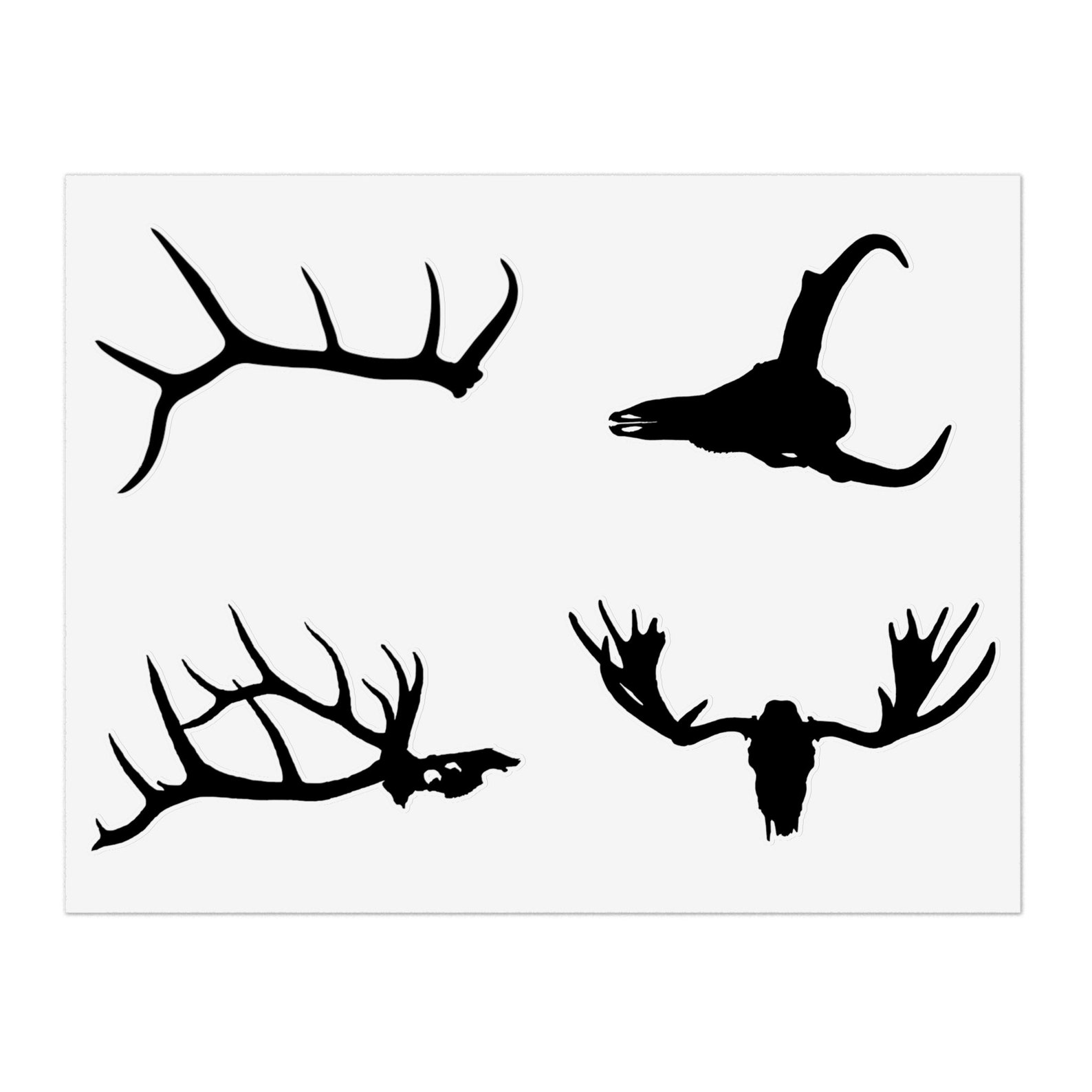 Animal Deadhead Silhouette Vinyl Sticker Sheets - Etsy