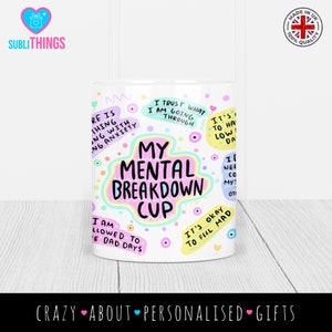 Tasse de soins personnels, sensibilisation à la santé mentale, cadeau d'infirmière, tasse de motivation pour l'amour de soi, attitude mentale positive image 2