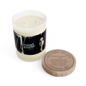 Candela profumata gotica 'Unhinged Ophelia', Emo Haunting, in vetro pieno, 11 once, portacandele, arredamento per la casa, decorazione di Halloween, estetica dark immagine 9