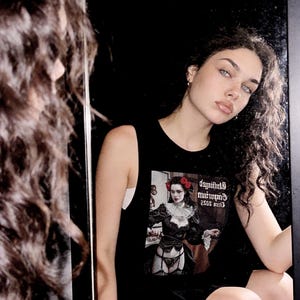 Gothic Tank Top, 'Unhinged Temptress', Alternative Shirt, Punk Grunge