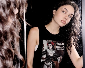 Canotta gotica, 'Unhinged Temptress', maglietta alternativa, punk grunge