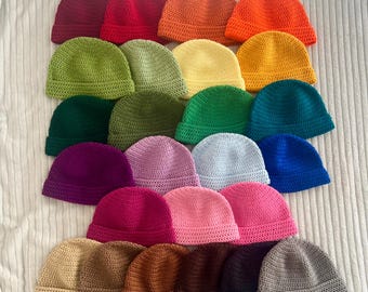 Crochet Beanies (Pre-Made/Ready to Ship)