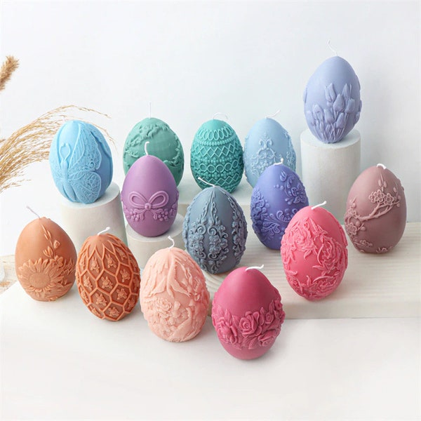 DIY New Easter Egg Flower Ball silicone candle mold for gypsum, soap, epoxy, chocolate and ice • Easter Eggs mold • Valentine's Day Gift