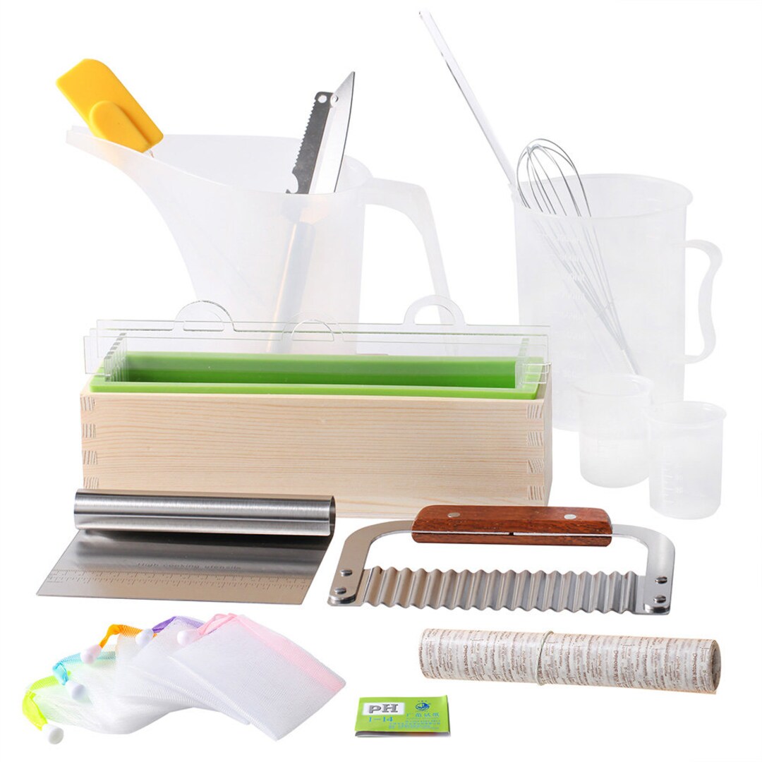 Complete Soap Making Supplies Kit Silicone Soap Mold Set for Beginners