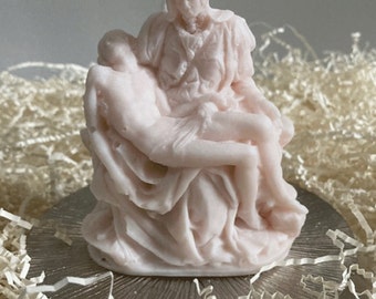 Pieta Candles, Jesus Candle, Virgin Mary Candle, Jesus Christ and Virgin Mary Candles, Religious candle sculptures