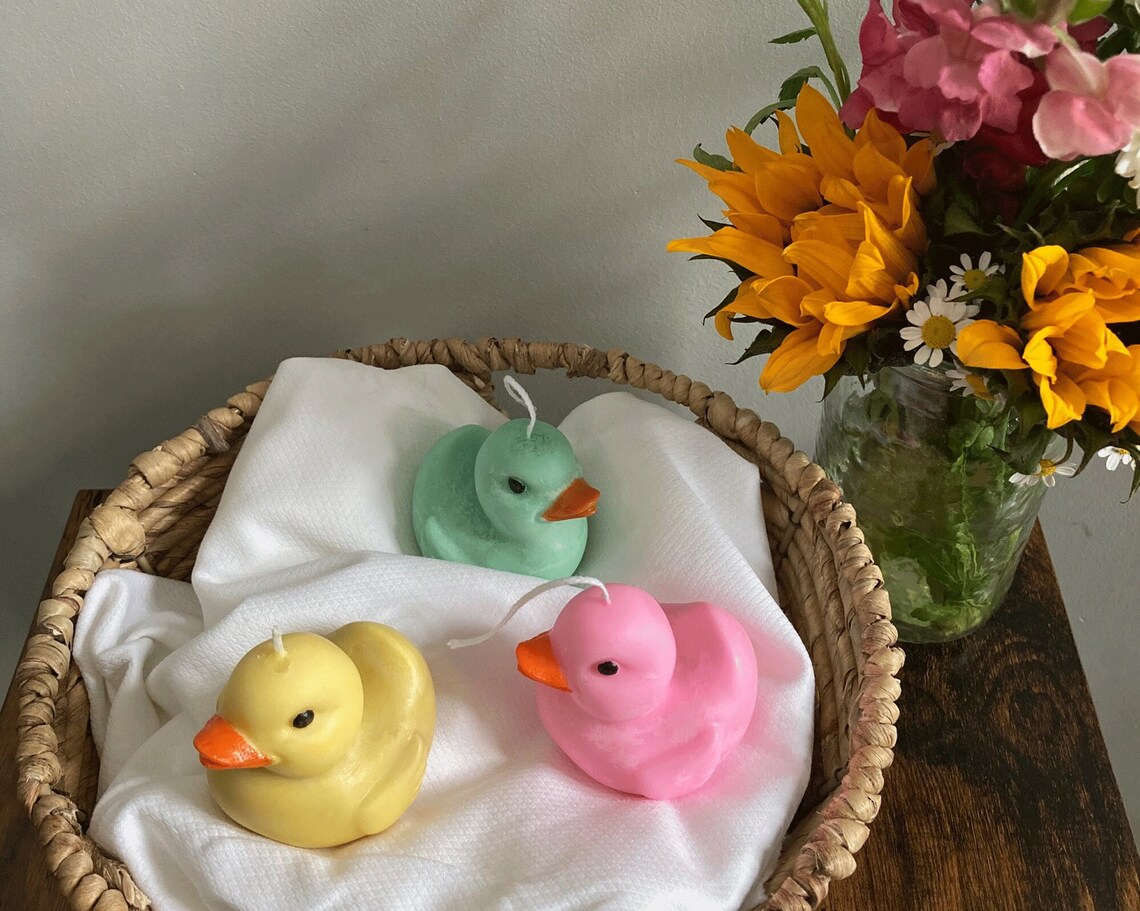 Rubber Duck Candles, Ducks, Duckie, Ducky, Bath, Tub Duck, Yellow Etsy