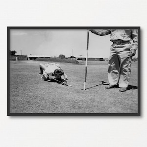 Golf Wall Art, Golf Decor, Fun Vintage Black and White Photography Print, Golf Gift for Him, , Boys Room Decor, Golf Gift for Men