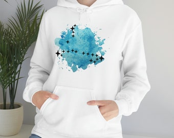 Pisces Star Constellation Heavy Blend Hooded Sweatshirt Astrology Pullover