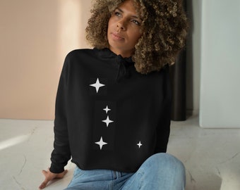 Water Signs, Cosmic Constellation Crop Sweatshirt, Astrology Zodiac Crop Hoodie